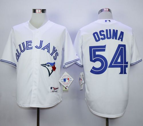 Blue Jays #54 Roberto Osuna White Cool Base Stitched MLB Jersey - Click Image to Close